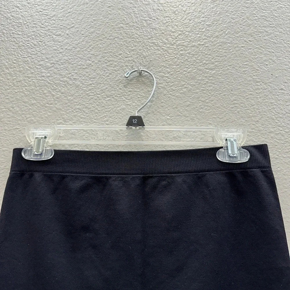 Helmut Lang Women's Size Small Black Ribbed Waistband Pencil Skirt Mini Length - Picture 2 of 4